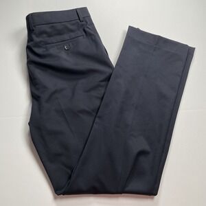1946 By Ballin Men's Pants 37x33 Navy Blue Flat‎ Front Total Comfort Stretch